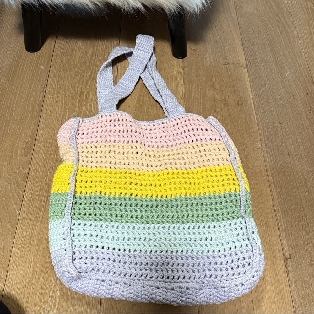Pitusa x Stephanie gottlieb crochet pastel bag beach - Picture 2 of 3
